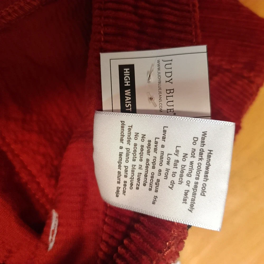 NWT Judy Blue Women's Corduroy Rust Color Skirt Button/Zip/Pockets Size XL - Picture 13 of 13